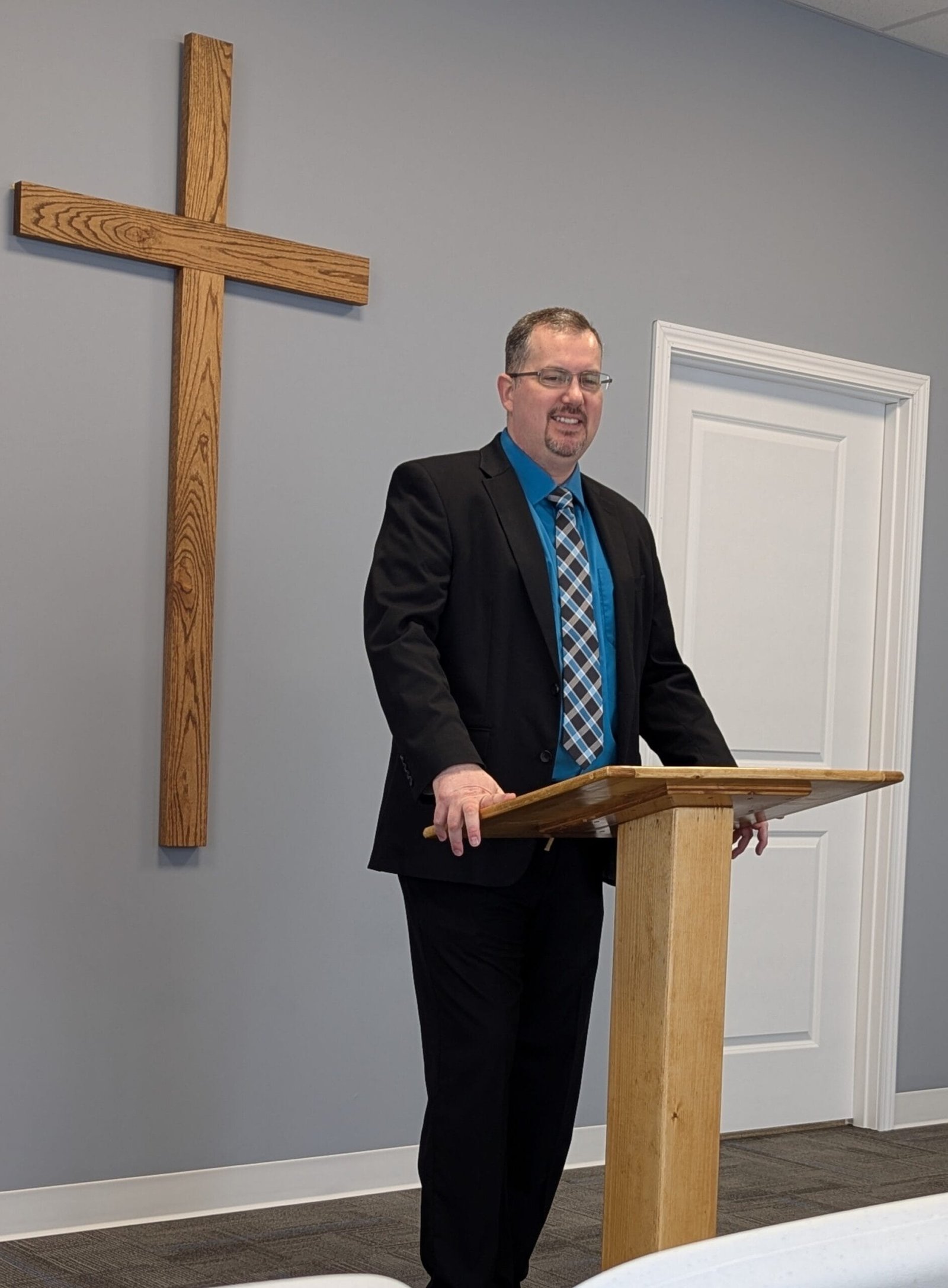 TJ-Preaching TJ preaching at Lighthouse Baptist Church in Hickman, Nebraska
